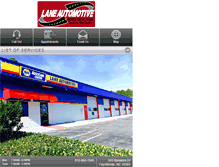 Tablet Screenshot of laneautomotiveservicecenter.com